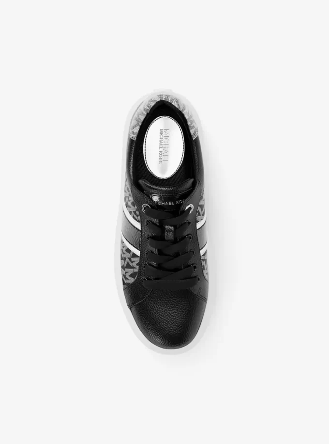 Romey Signature Logo Randig Platåsneaker Romey Signature Logo Randig Platåsneaker