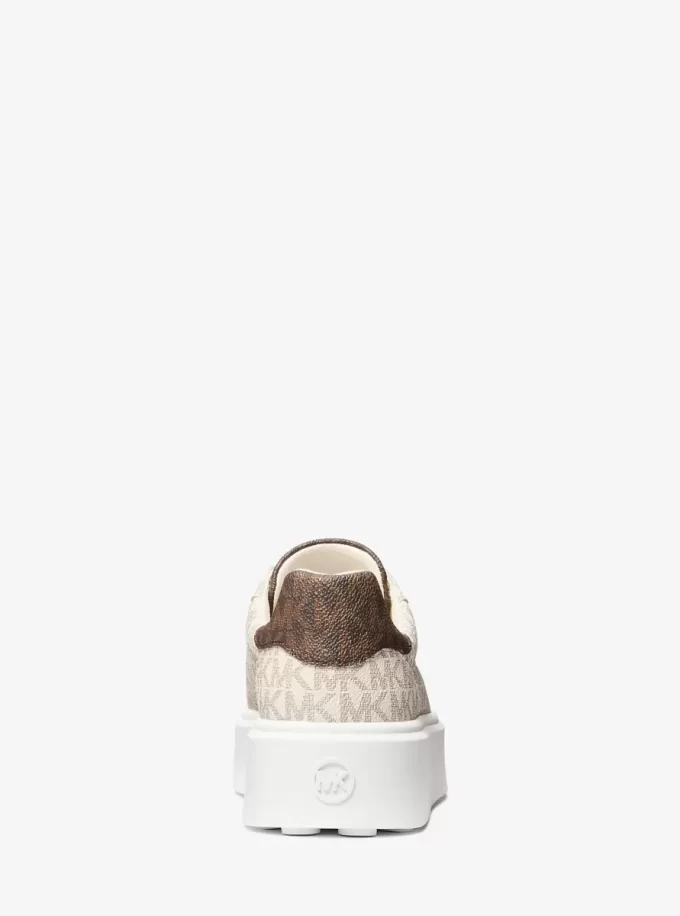 Romey tvåfärgade platåsneakers med logotyp