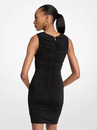 Ruched Stretch Matt Jersey Miniklänning