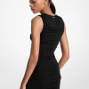 Ruched Stretch Matt Jersey Miniklänning