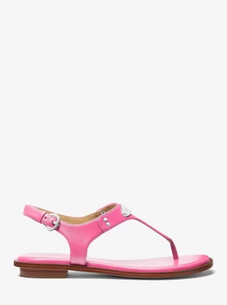 Sandal med logotyp och T-rem