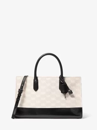 Scarlett Medium Logo Jacquard-väska