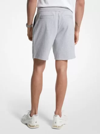 Shorts i fransk frotté i bomullsblandning
