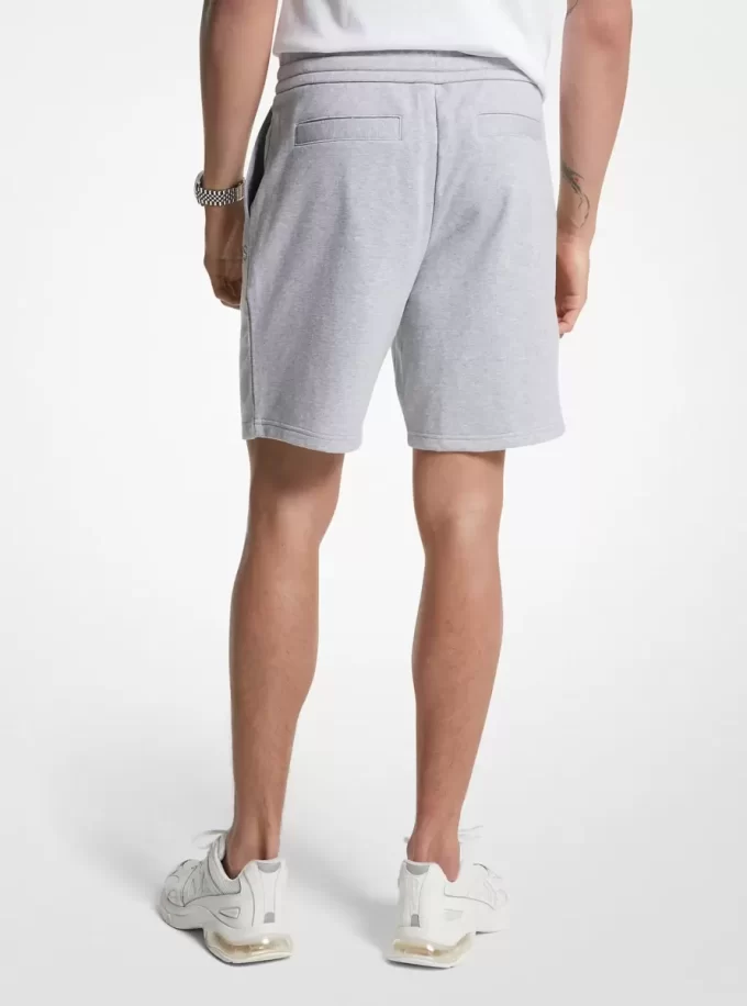 Shorts i fransk frotté i bomullsblandning