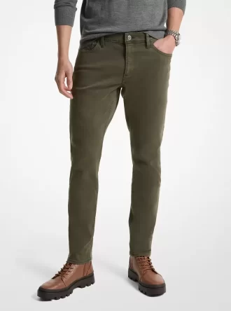 Slim-fit stretchiga bomullsjeans