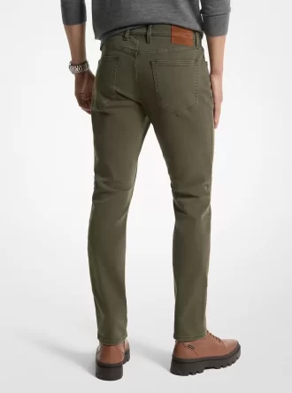 Slim-fit stretchiga bomullsjeans