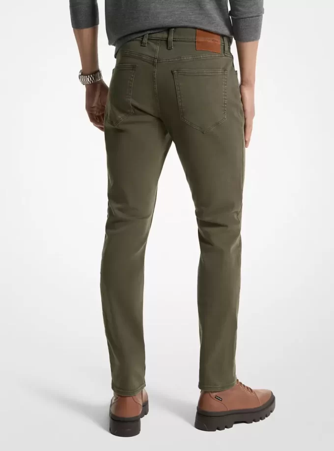 Slim-fit stretchiga bomullsjeans