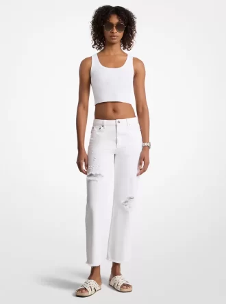 Slitna denimjeans