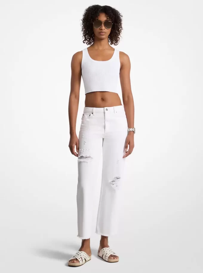 Slitna denimjeans