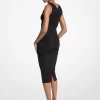 Stretch Matt Jersey Ruched Midi-klänning Stretch Matt Jersey Ruched Midi-klänning