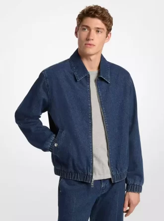 Stretchig denimskjortjacka