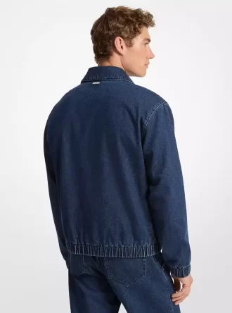 Stretchig denimskjortjacka