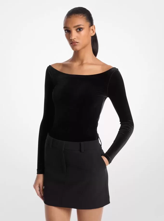 Stretchig sammetsbody Stretchig sammetsbody