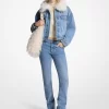 Stretchiga denimjeans i cigarettmönster Stretchiga denimjeans i cigarettmönster