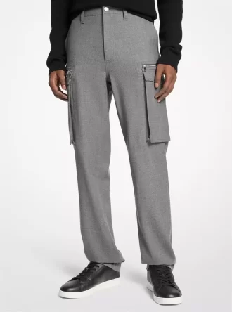 Stretchiga ull cargobyxor