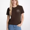 T-shirt i ekologisk bomull med utsmyckad logotyp T-shirt i ekologisk bomull med utsmyckad logotyp