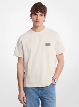T-shirt med grafisk logotyp i bomull