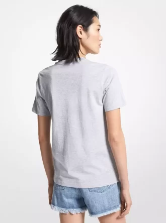 T-shirt med logotyp och ekologisk bomull
