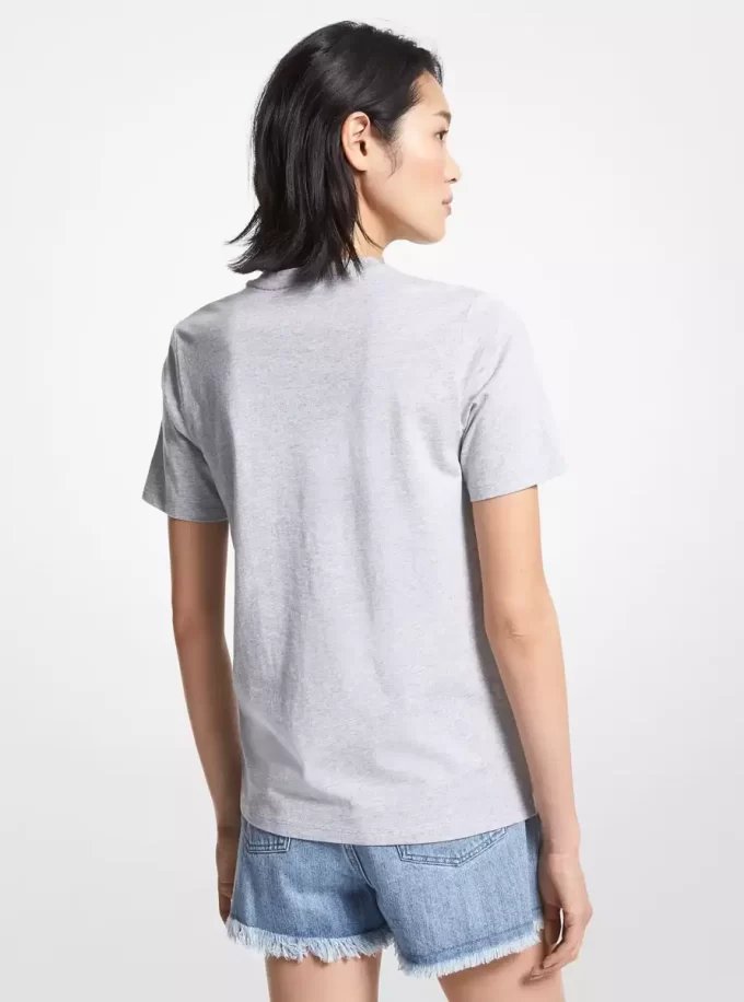 T-shirt med logotyp och ekologisk bomull