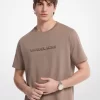 T-shirt med logotyppräglad bomullsjersey