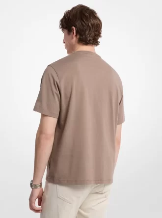T-shirt med logotyppräglad bomullsjersey