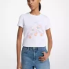 T-shirt med paljettmönster och grafisk design T-shirt med paljettmönster och grafisk design