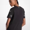 T-shirt med utsmyckad logotyp i bomull