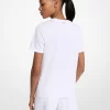 T-shirt med utsmyckad logotyp i bomull