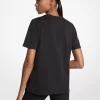 T-shirt med utsmyckad logotyp i bomull