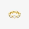 Tennisring med ädelmetallplätering och kubisk zirkonia