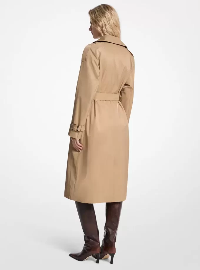 Trenchcoat i bomullsblandning med skärp Trenchcoat i bomullsblandning med skärp