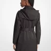 Trenchcoat med huva i bomullsblandning Trenchcoat med huva i bomullsblandning