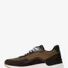 Trevor-sneakers i läder och twill med snörning Trevor-sneakers i läder och twill med snörning