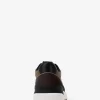 Trevor-sneakers i läder och twill med snörning Trevor-sneakers i läder och twill med snörning