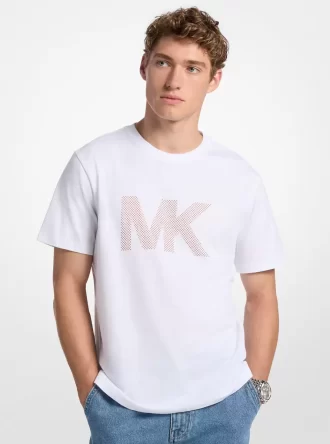 Tryckt bomulls-T-shirt