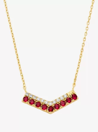 Tvåfärgat Pavé Chevron Halsband
