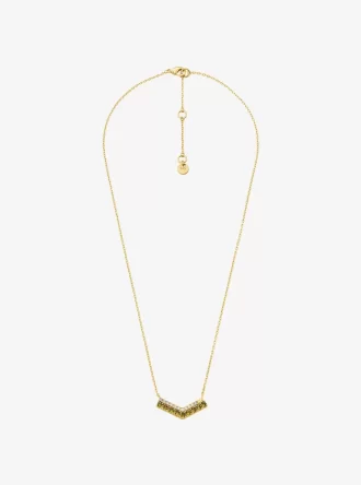 Tvåfärgat Pavé Chevron Halsband