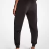 Utsmyckade joggingbyxor i velour med logotyp