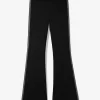 Utsvängda leggings med logotyptejp och stretchig nylon Utsvängda leggings med logotyptejp och stretchig nylon
