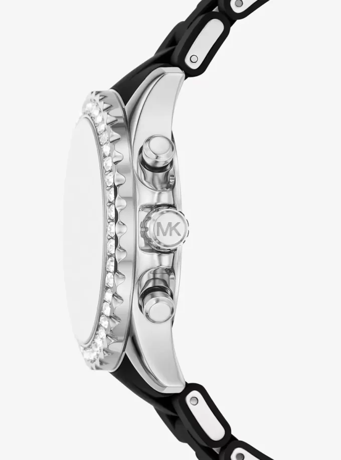 Överdimensionerad Everest Pavé Silverfärgad Klocka Överdimensionerad Everest Pavé Silverfärgad Klocka