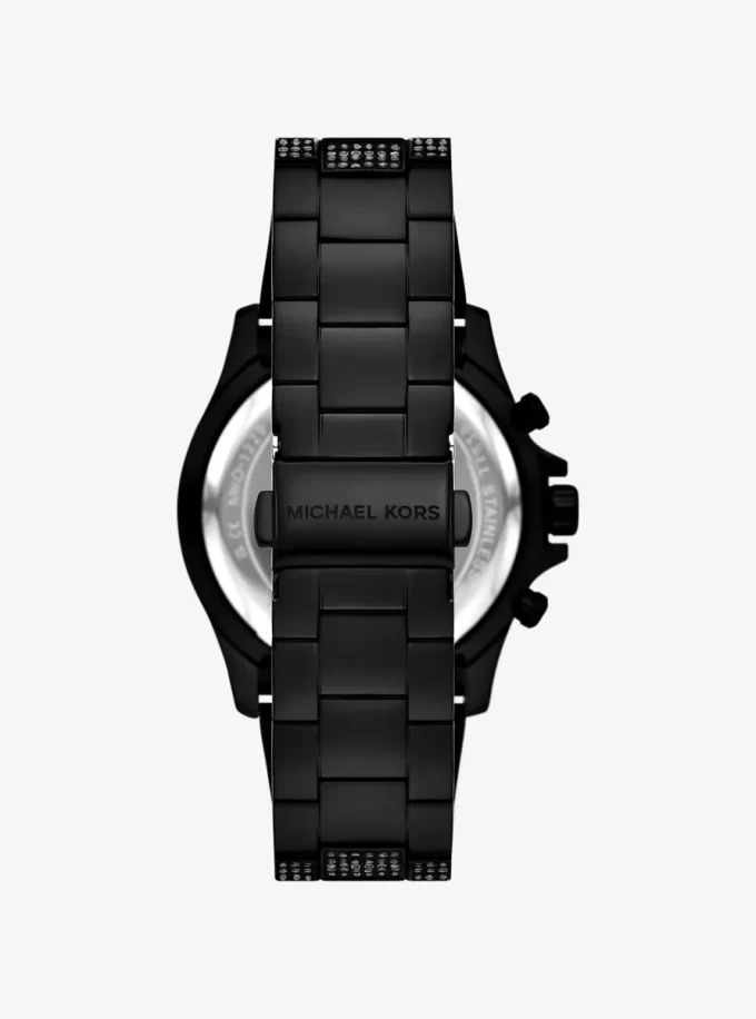 Överdimensionerad Everest Pavé svarttonad klocka Överdimensionerad Everest Pavé svarttonad klocka