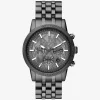 Överdimensionerad Hutton Gunmetal-klocka Överdimensionerad Hutton Gunmetal-klocka