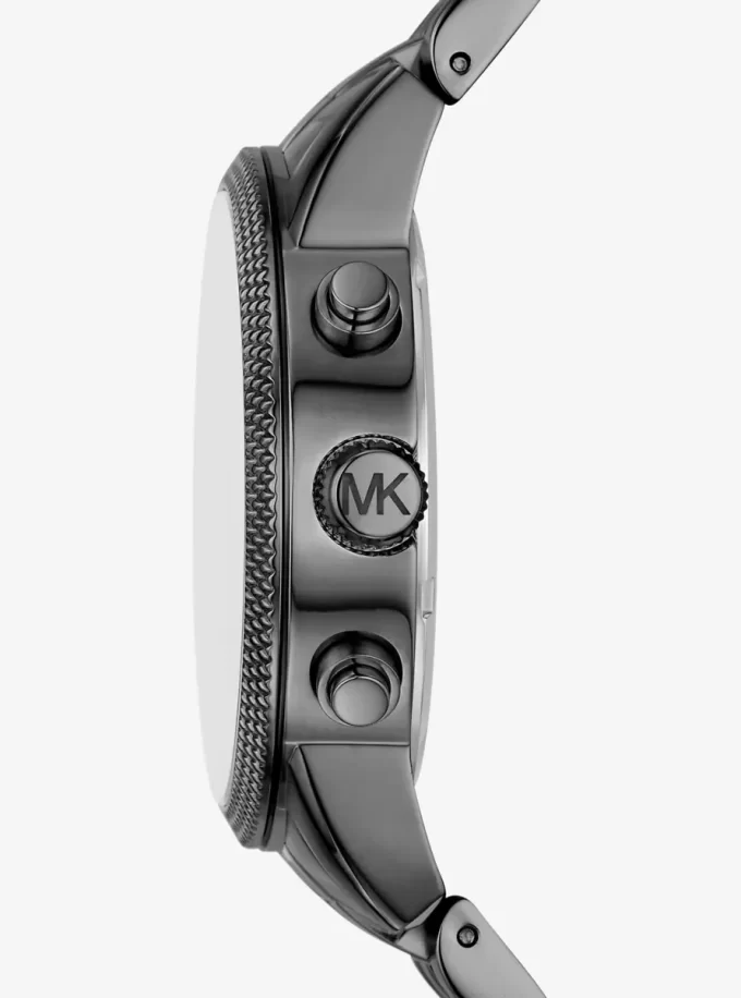 Överdimensionerad Hutton Gunmetal-klocka Överdimensionerad Hutton Gunmetal-klocka