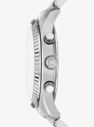 Överdimensionerad Lexington silverfärgad klocka