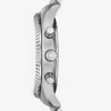 Överdimensionerad Lexington silverfärgad klocka och krokodilpräglat läderfodral – presentset Överdimensionerad Lexington silverfärgad klocka och krokodilpräglat läderfodral – presentset