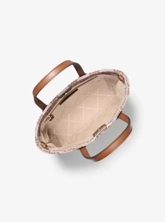 Vincent liten logotypväska i jacquard med konvertibelt kortfodral