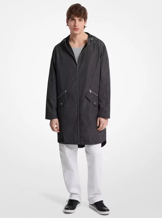 Vändbar anorak med signaturlogotyp Vändbar anorak med signaturlogotyp