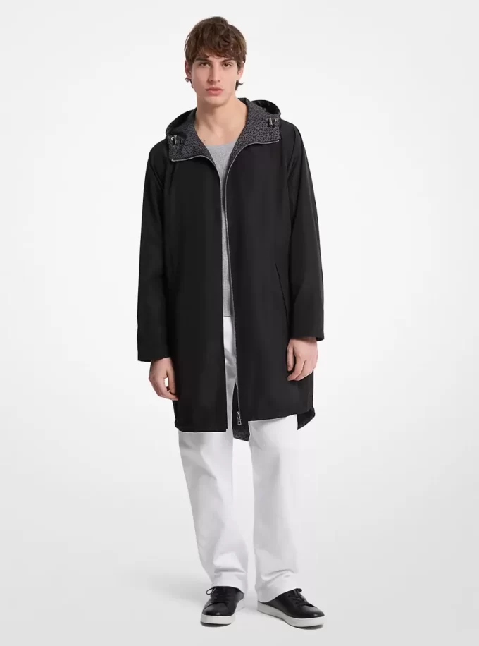 Vändbar anorak med signaturlogotyp Vändbar anorak med signaturlogotyp
