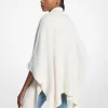 Vändbar poncho med dragkedja och bomullsblandning med logotyp Vändbar poncho med dragkedja och bomullsblandning med logotyp
