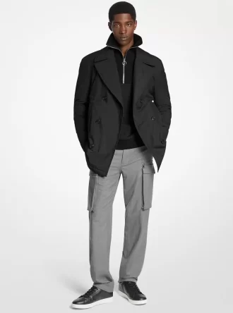 Vävd Peacoat